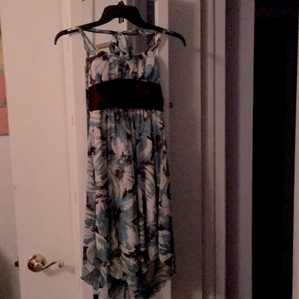 Trixxi high low halter dress